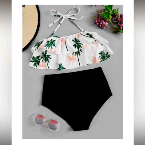 Halter Bikini & Ultra High-Waisted Bottoms - Picture 1 of 6